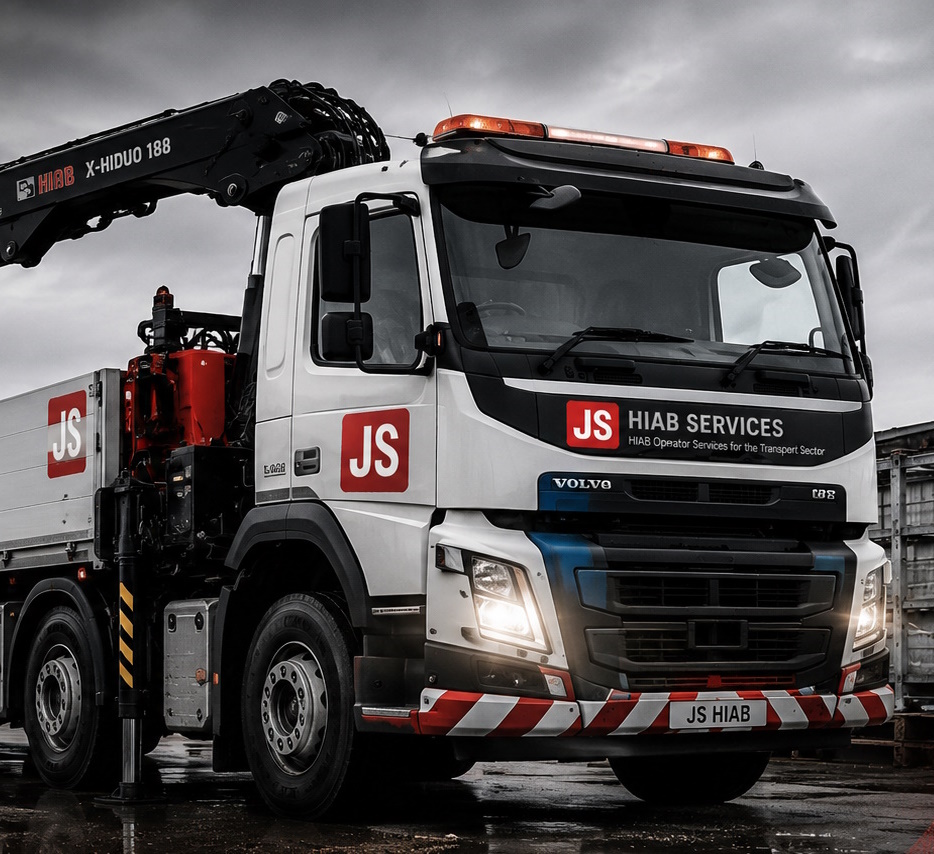 HIAB lorry loader truck